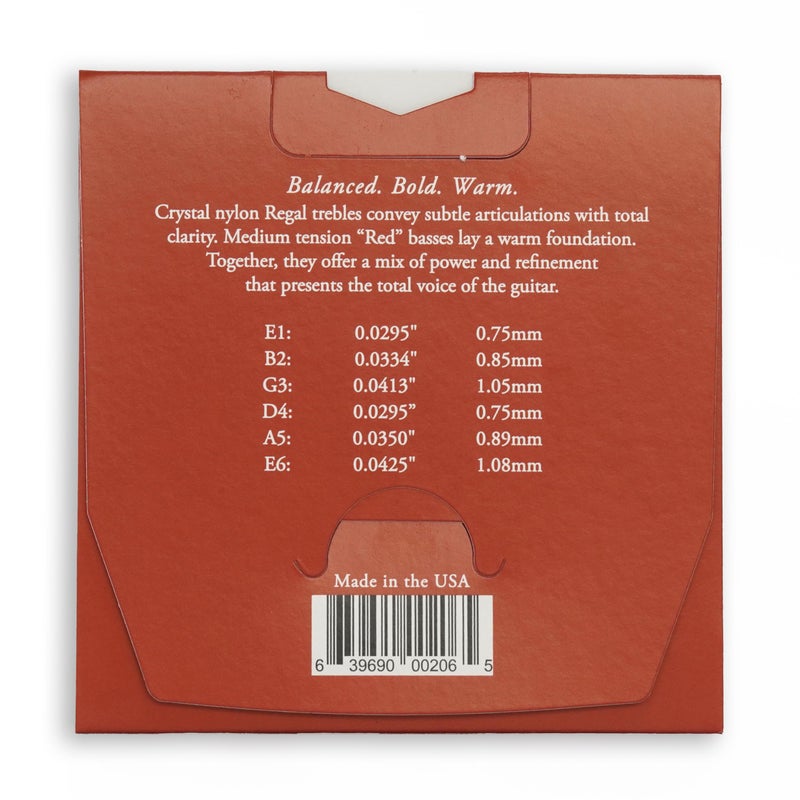 Augustine Strings Regal Medium Tension - Premium Crystal Nylon Classical Guitar Strings - Produced in New York by the Manufacturer of the Original Nylon String - 1 Set - Image 2